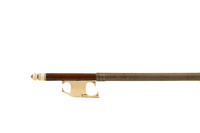 null 
Superb fluted amourette wood chopstick circa 1760 by Pierre Tourte with its...