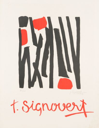 null Jean SIGNOVERT (1919-1981)

 Affiche avant la lettre, abstraction, le crapaud,

Toccata,...