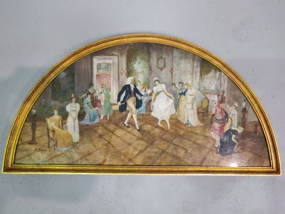 null M. UNGER

"La danse"

Gouache en forme d'éventail

Vers 1900

36 x 68 cm