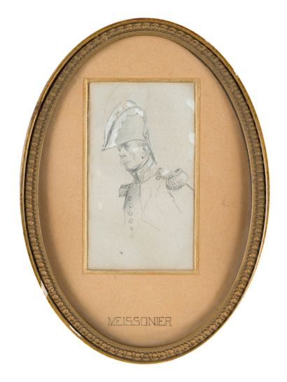 null Ernest MEISSONIER ( 1815 - 1891)

Soldat de l'Empire au bicorne

Crayon sur...