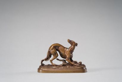 null MOIGNIEZ, Jules (1835 - 1894)

Lévrier au lapin

Epreuve en bronze à patine...