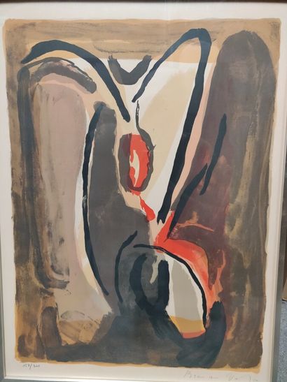 null VAN VELDE, Bram (1895-1981)

Brown abstract composition

Lithograph, signed...
