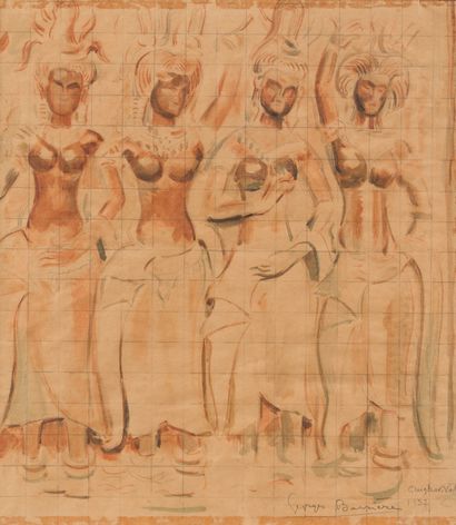 null BARRIERE, Georges (1881-1944)

Angkor Vat

 Aquarelle sur papier teinté et quadrillé,...
