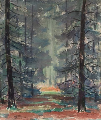 null GAURY, Maurice (born in 1924) :

Forest

Watercolor on paper signed and dated...