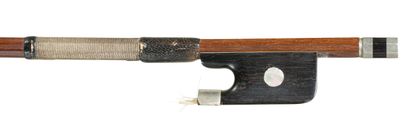 null 
Cello bow from the workshop of Charles Nicolas BAZIN, bee wood stick and ebony...