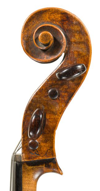 null 
Interesting and rare 18th century French cello made by Nicolas Mathieu with...