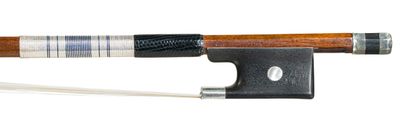 null 
French violin bow, 19th century, in the style of Peccatte. Nice stick in flamed...