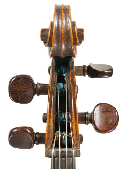 null 
Interesting and rare 18th century French cello made by Nicolas Mathieu with...