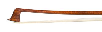 null 
Violin bow by Hippolyte Camille LAMY fils around 1920, signed pernambuco stick,...