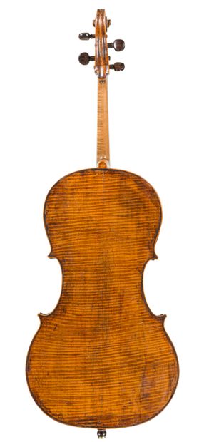 null 
Interesting and rare 18th century French cello made by Nicolas Mathieu with...
