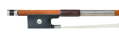 null 
Violin bow by Noel BURKE in Stéphane THOMACHOT model, pernambuco stick signed...