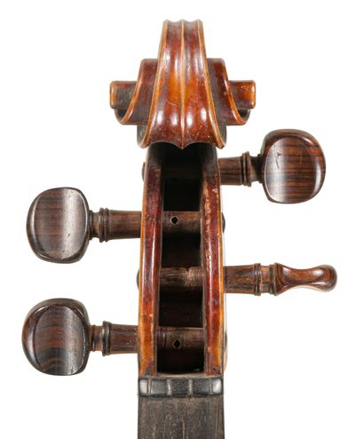 null 
Violin made by Louis Delignon in Beaudricourt in 1943 number 832 with the original...