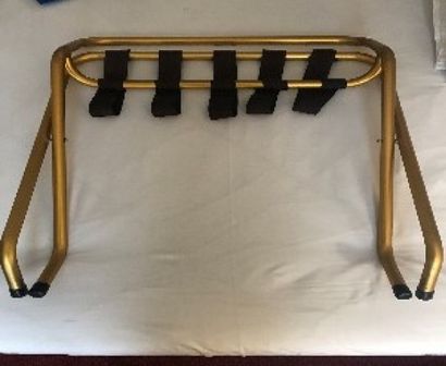 null Set of gilded metal luggage racks, about 50 pieces. 

H. 64 cm ; W. 65 cm ;...