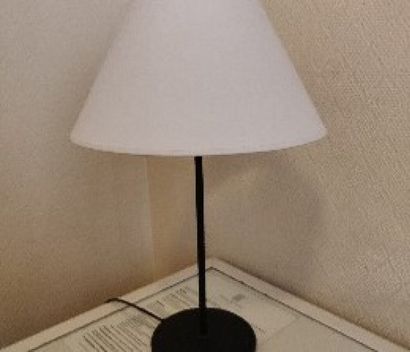 Black metal lamp

H. 33 cm.

Price 204