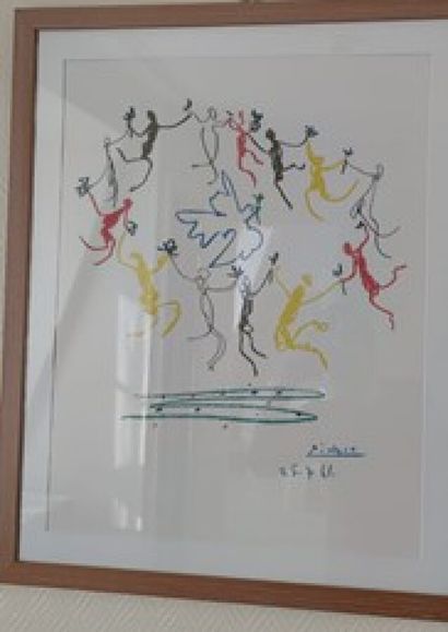 null After BRAQUE 

Bird 

Reproduction

59 x 79 cm. 



After P. PICASSO

The Dance...