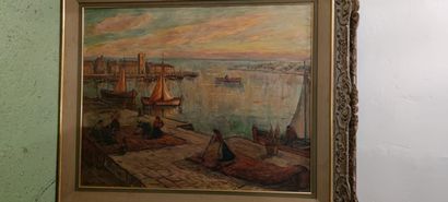 null Paul SCORTESCO (1895-1976)

Port dans le Midi

Huile sur toile signée en bas...