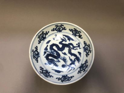 null Bol chauffant en porcelaine bleu blanc

Chine, XXème siècle

Circulaire, l'intérieur...