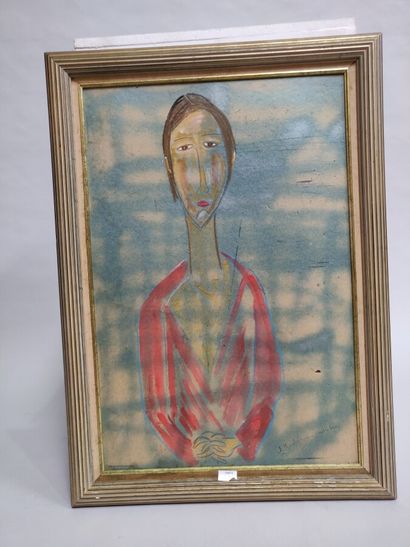 null MODIGLIANI Jeanne (1918-1984)

Portrait de femme

Huile sur carton

Cachet d'atelier...