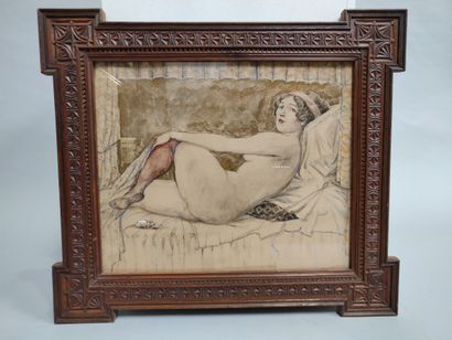 null French school circa 1930

Nude with a mouse

Drawing with highlights

Framed...
