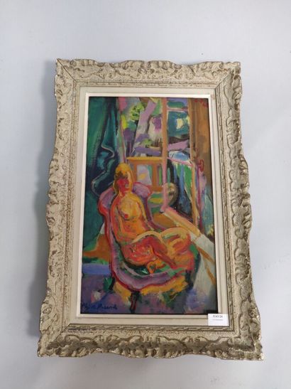 null Ph. M. PICARD 

« Femme assise »

Toile, goût cubiste.

46 x 27 cm