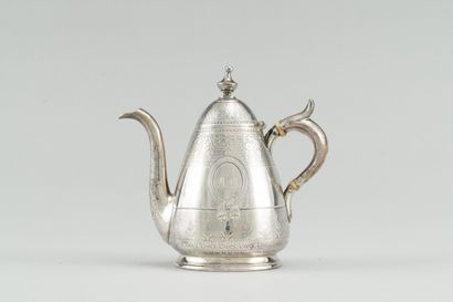 null 152. Miniature silver coffee pot 950/1000e, with decoration in frieze of palmettes

of...