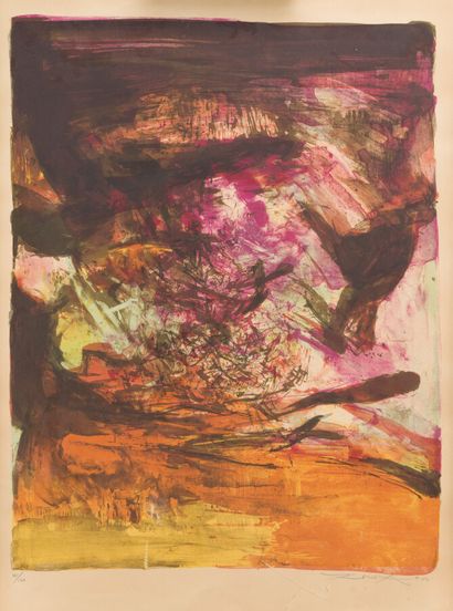 null 55. ZAO WOU-KI (1921 - 2013)

Untitled. 1973

Colour lithograph on vellum. Signed...