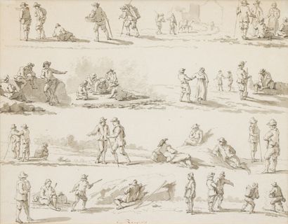 null 7. Northern School circa 1800

Characters

Two wash drawings

Signed G. REYNES...