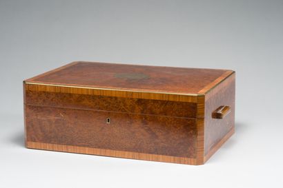 null 220. rectangular box with curved lid in cedar veneer

burr cedar in rosewood...
