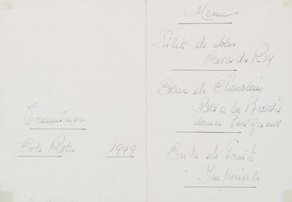 null COCTEAU, Jean (1889-1963) :

Orphée 

Dessin à l'encre, signé et dédicacé :...