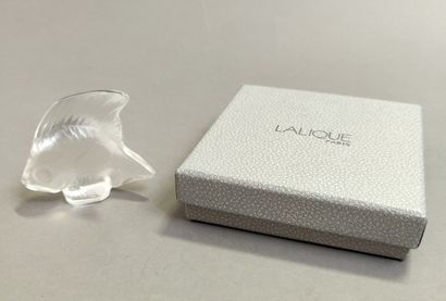 null LALIQUE Paris :

Proof in moulded and pressed crystal partially satin finished...