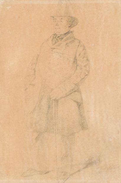 null Henry MONNIER (1799-1877)

Homme au chapeau

Dessin signé en bas à droite.

28...