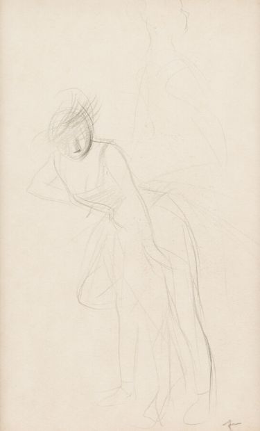 null Jean-Louis FORAIN (1852-1931) 

Etude de femme

Crayon, monogrammé en bas à...