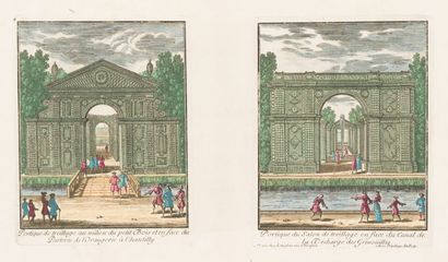 null After PERETTE

Garden of Versailles, Chaville and others.

Suite of eight engravings...