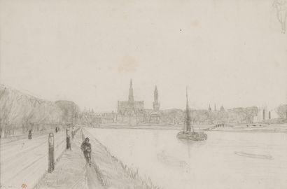 null 22. Auguste ANASTASI (1820-1889)

Street of Haarlem

Pencil on paper.

Signed...