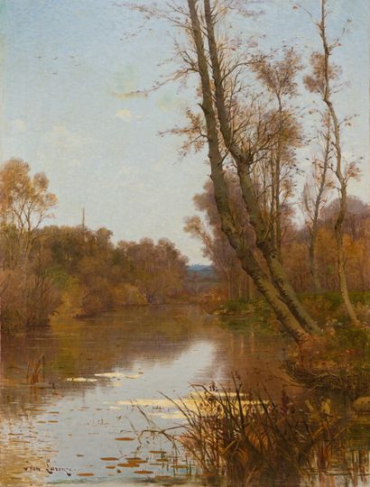 null 26. Jean LARONZE (1852-1937)

Rivière

Huile sur toile signée en bas à gauche.

125...