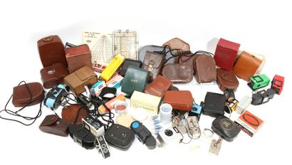 Camera, film equipment and various accessories:...