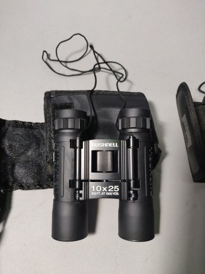 null Optical devices. Set of four pairs of various binoculars: Bushnell and Niko...