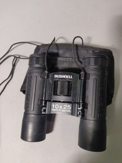 null Optical devices. Set of four pairs of various binoculars: Bushnell and Niko...