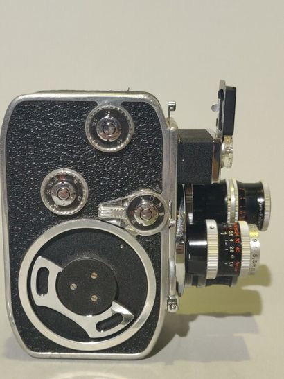null Cinema, cameras, projector and film equipment. Two Paillard Bolex cameras (one...