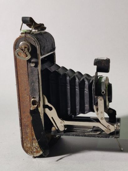 null Camera. Set of eight bellows cameras, various folding, in the state of which...