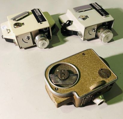 null Cinema, cinematographic equipment. Set of five various cameras: GIC 8 camera,...