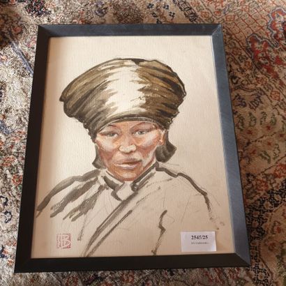 null 21. MARCEL BERNANOSE (1884-1952)

Vietnamienne au turban

Aquarelle

Cachet...