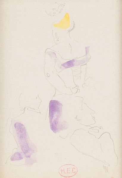 null 143. HENRI-EDMOND CROSS (1856 - 1910)

Personnages

Crayon et aquarelle sur...