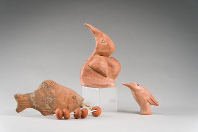 null 235. REGEFFE Jeanne

Lot de trois sculptures : «poisson», «lapin», «oiseau».

Techniques...