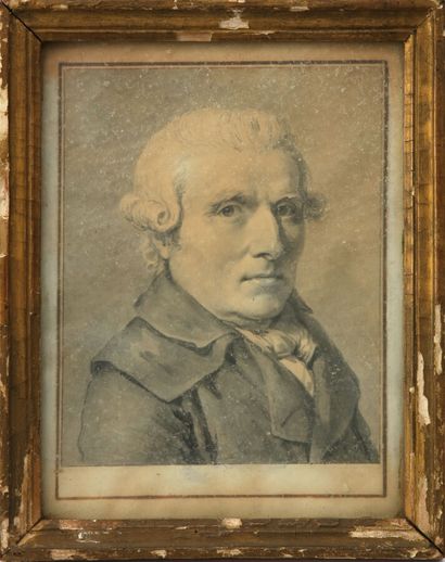 null 26. PREVOST, French school of the late 18th century

Portrait of a man in bust...