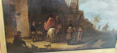 null 15. Attribué à Adrien van OSTADE (1610-1685)

Halte de cavaliers à l'entrée...