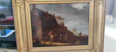 null 15. Attribué à Adrien van OSTADE (1610-1685)

Halte de cavaliers à l'entrée...