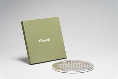 null CHRISTOFLE and Gae AULENTI (1927-2012): 

Circular silver plated trivet with...
