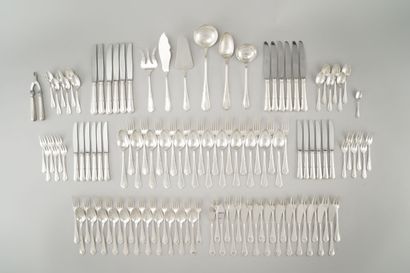 null SAINT MEDARD :

Silver-plated metal household set, filets contours model, including...