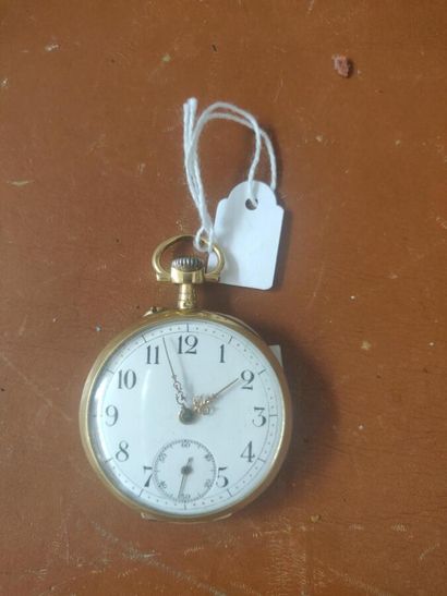 null 49. Gold pocket watch.

(Dents).

Weight : 54g